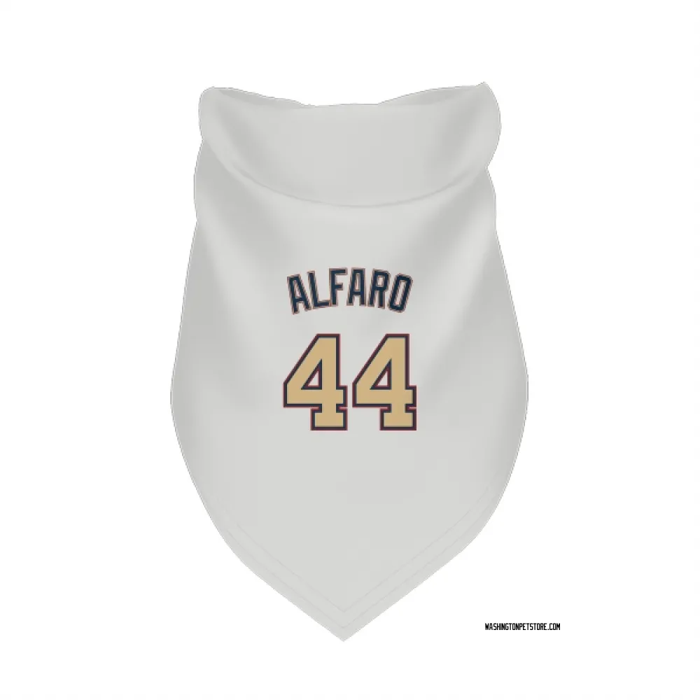 Washington Nationals Jorge Alfaro White/Gold Pet Bandana for Dog & Cat