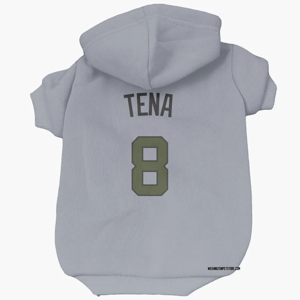 Washington Nationals Jose Tena Gray Pet Hoodie for Dog & Cat
