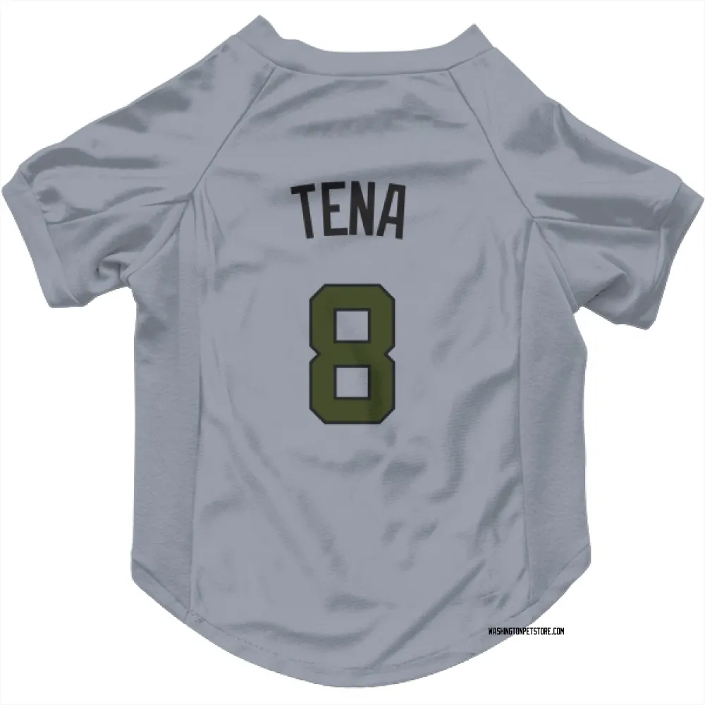 Washington Nationals Jose Tena Gray Pet Jersey for Dog & Cat