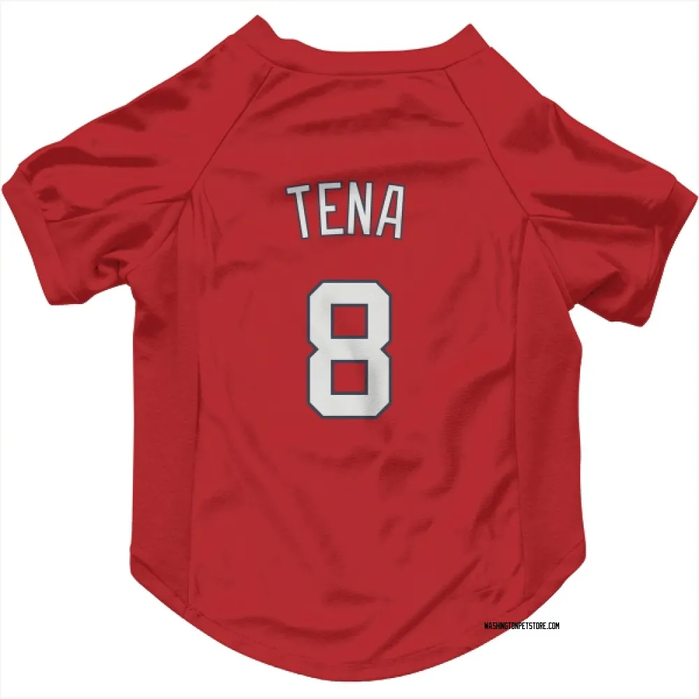 Washington Nationals Jose Tena Red Pet Jersey for Dog & Cat