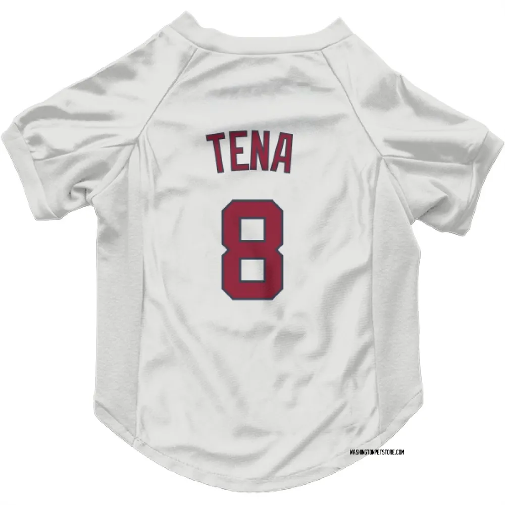 Washington Nationals Jose Tena White Pet Jersey for Dog & Cat