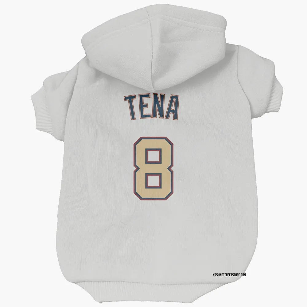 Washington Nationals Jose Tena White/Gold Pet Hoodie for Dog & Cat