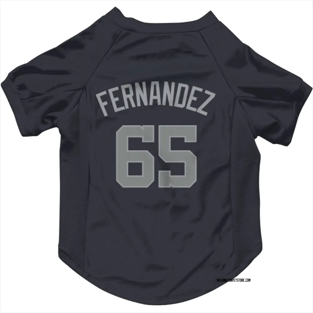 Washington Nationals Julian Fernandez Navy Gray Pet Jersey for Dog & Cat
