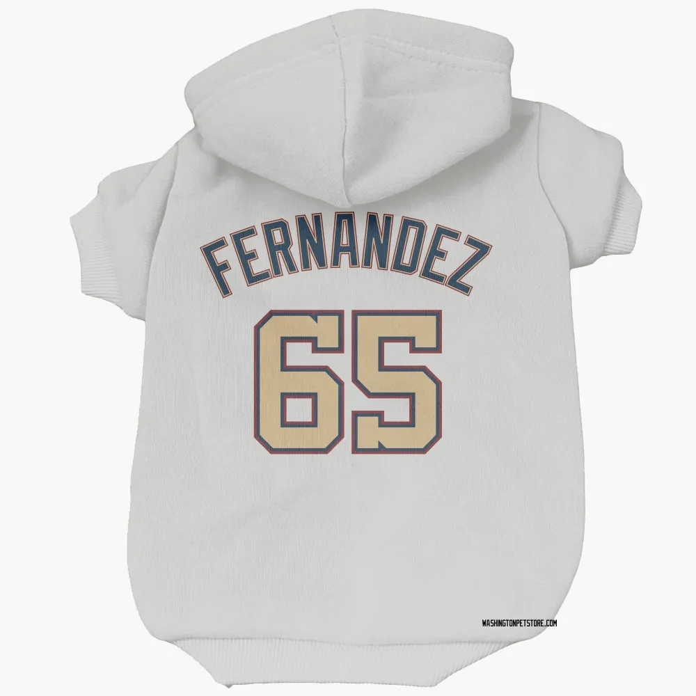 Washington Nationals Julian Fernandez White/Gold Pet Hoodie for Dog & Cat