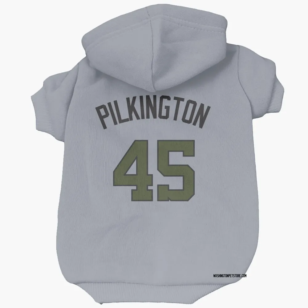 Washington Nationals Konnor Pilkington Gray Pet Hoodie for Dog & Cat