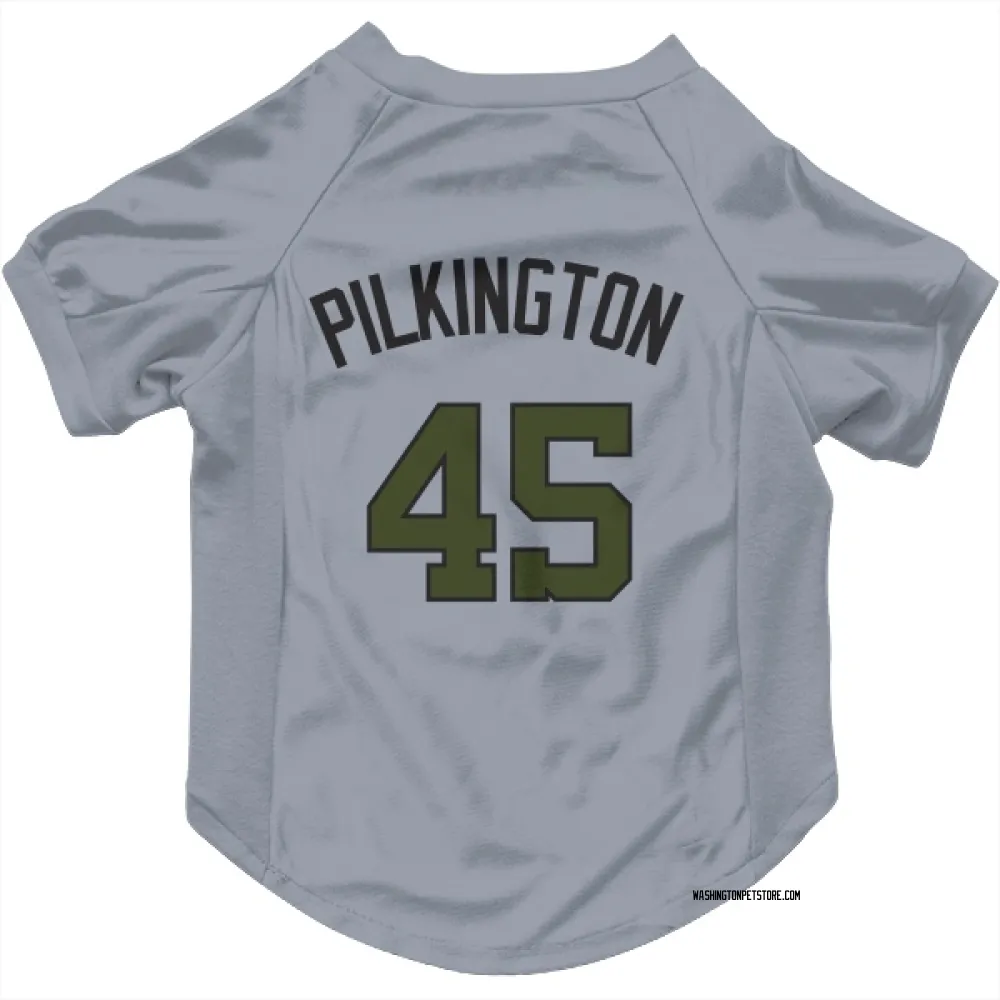 Washington Nationals Konnor Pilkington Gray Pet Jersey for Dog & Cat