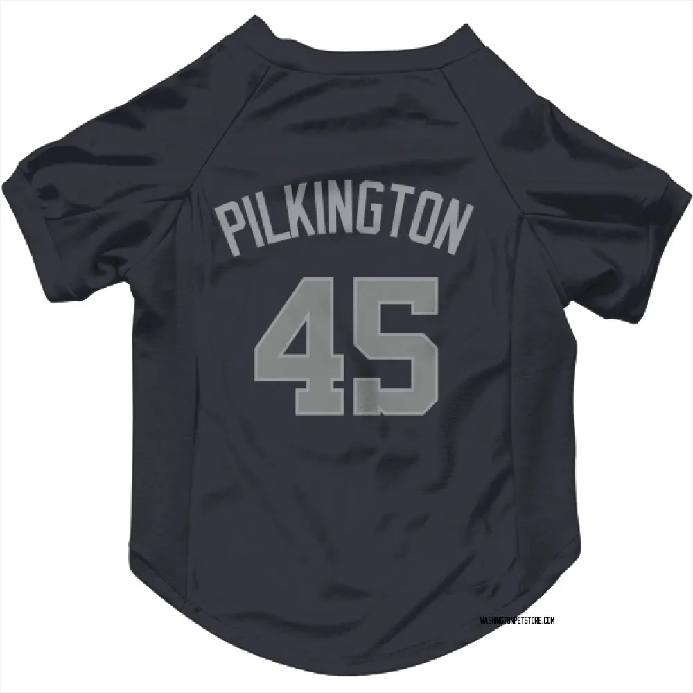 Washington Nationals Konnor Pilkington Navy Gray Pet Jersey for Dog & Cat