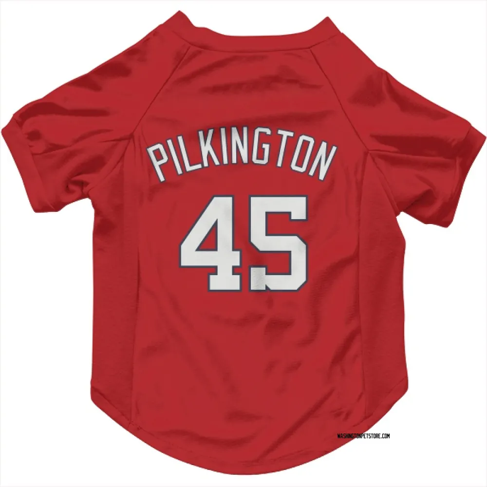 Washington Nationals Konnor Pilkington Red Pet Jersey for Dog & Cat