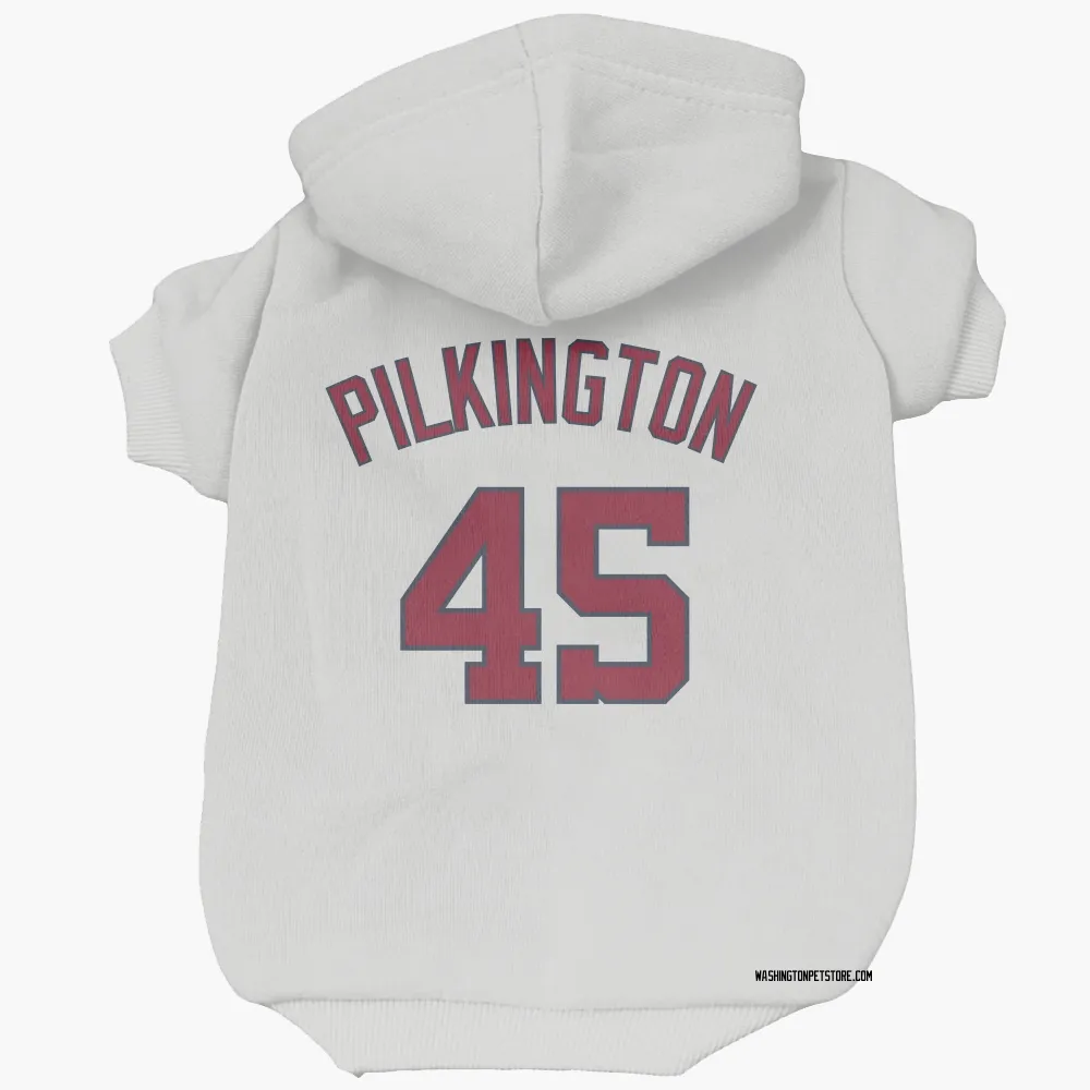 Washington Nationals Konnor Pilkington White Pet Hoodie for Dog & Cat