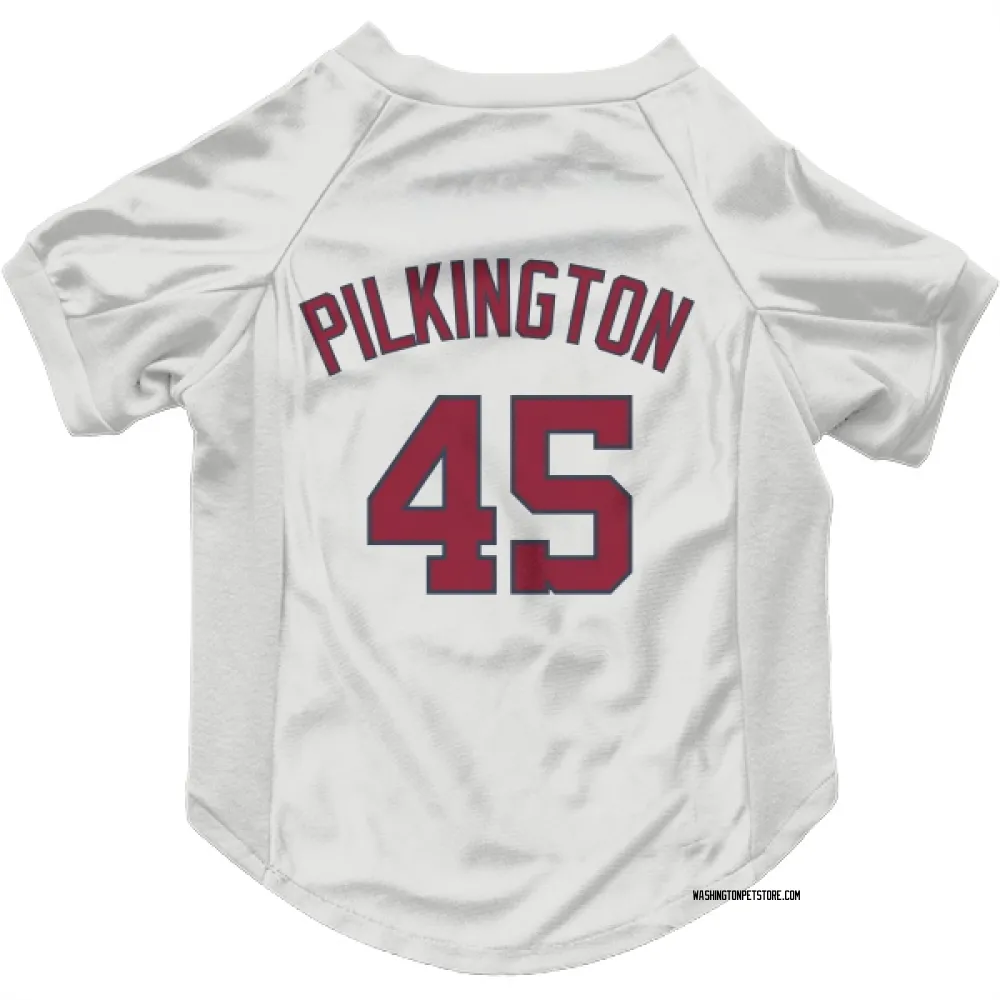 Washington Nationals Konnor Pilkington White Pet Jersey for Dog & Cat