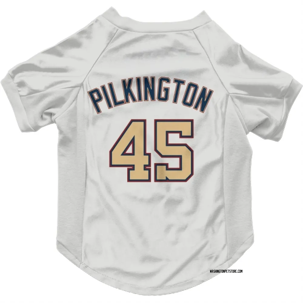 Washington Nationals Konnor Pilkington White/Gold Pet Jersey for Dog & Cat