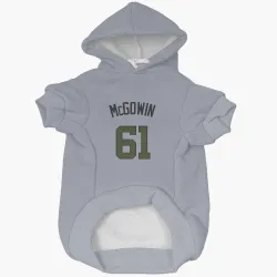 Washington Nationals Kyle McGowin Gray Pet Hoodie for Dog & Cat