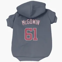 Washington Nationals Kyle McGowin Navy Pet Hoodie for Dog & Cat
