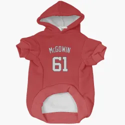 Washington Nationals Kyle McGowin Red Pet Hoodie for Dog & Cat