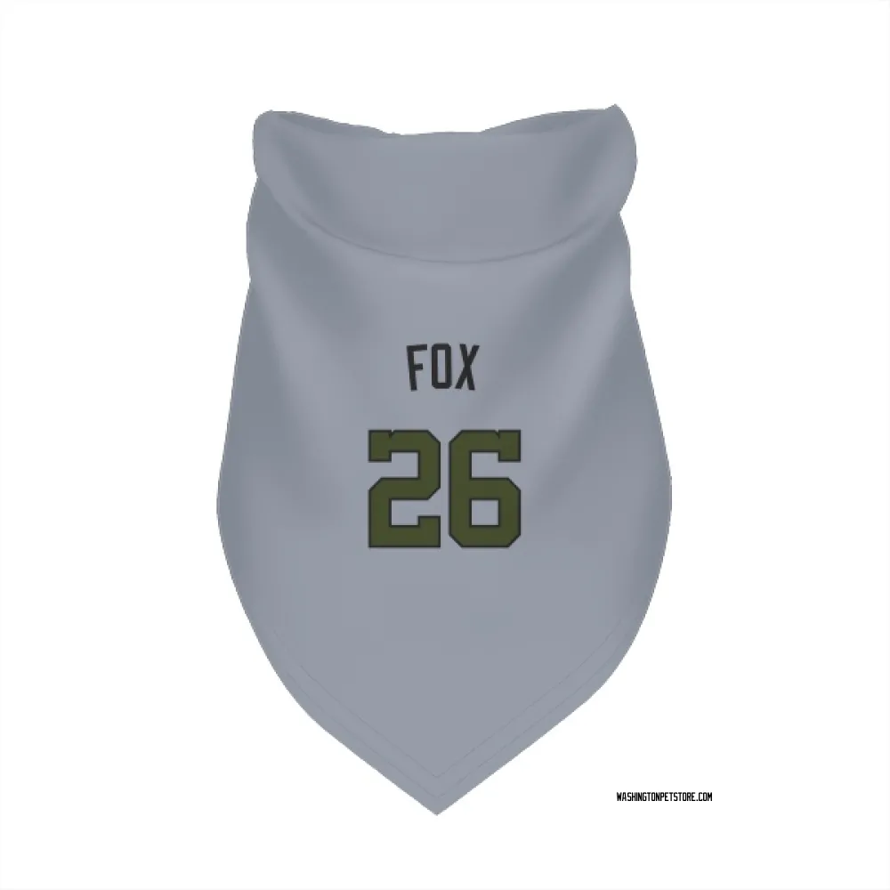 Washington Nationals Lucius Fox Gray Pet Bandana for Dog & Cat