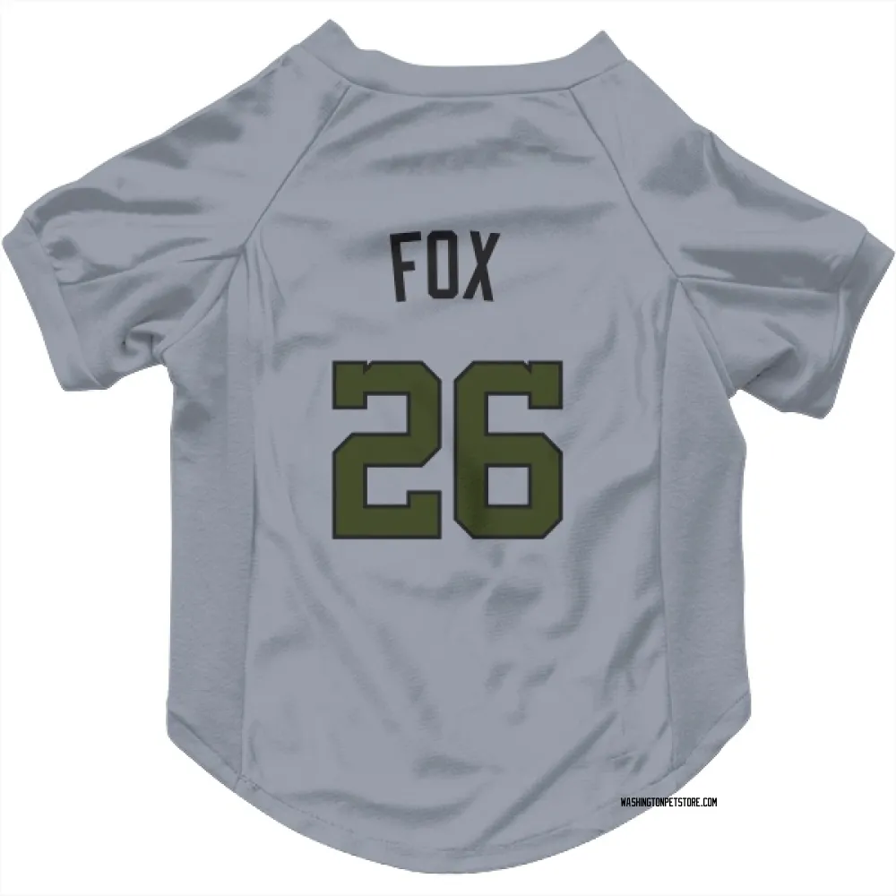 Washington Nationals Lucius Fox Gray Pet Jersey for Dog & Cat