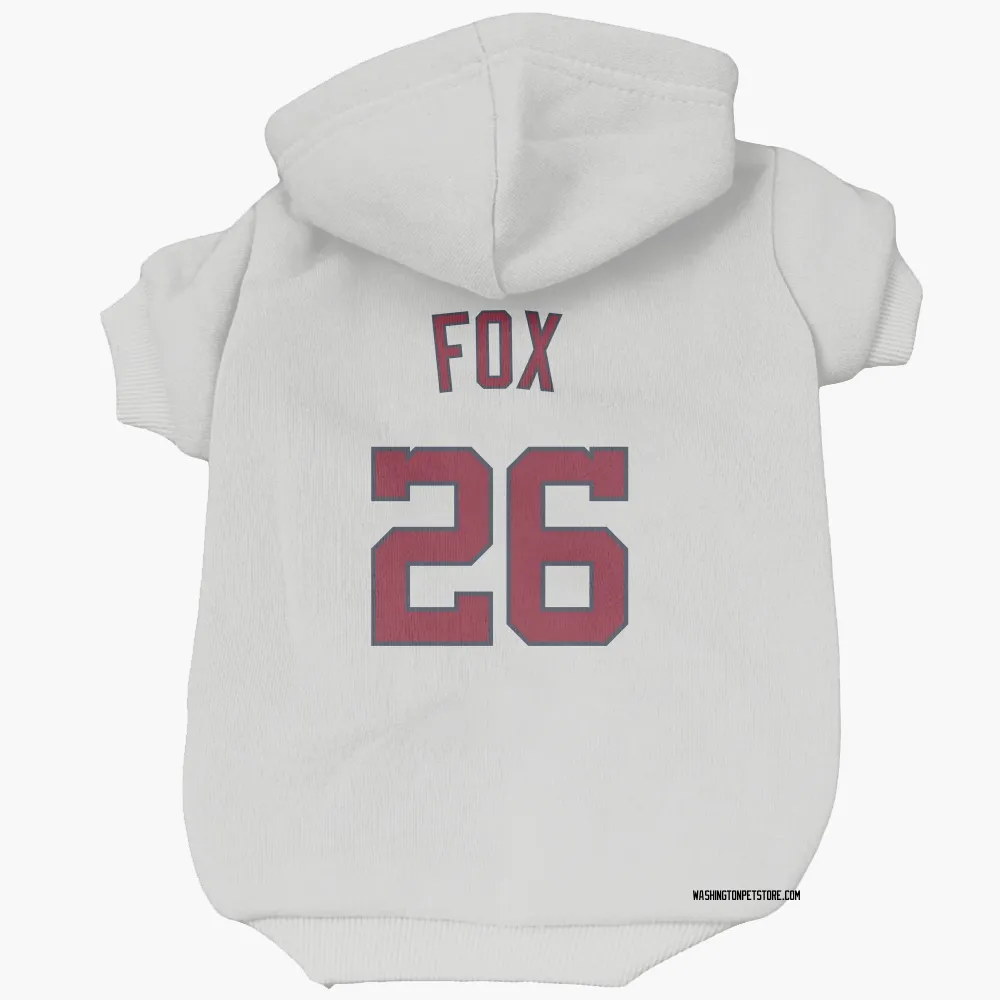Washington Nationals Lucius Fox White Pet Hoodie for Dog & Cat