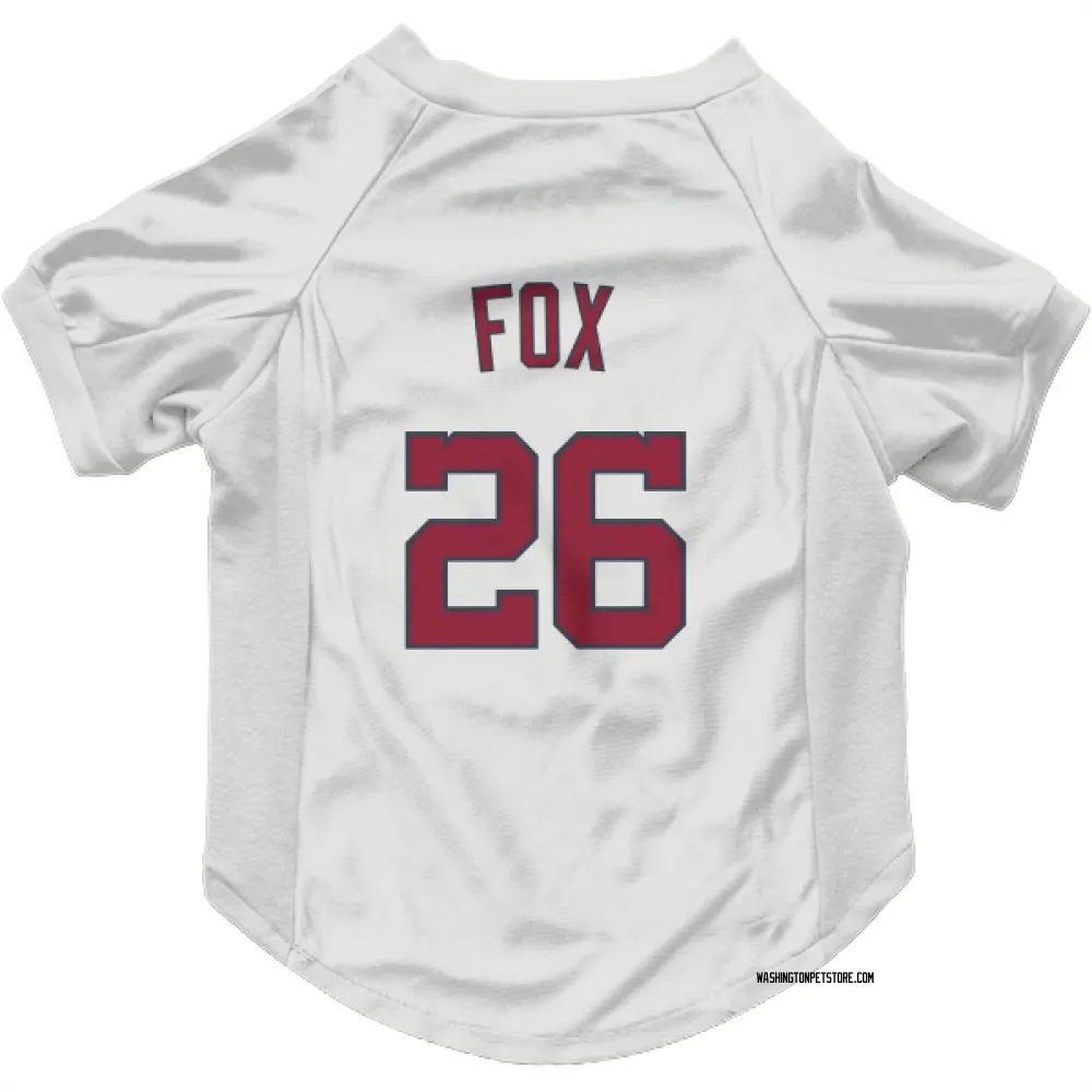 Washington Nationals Lucius Fox White Pet Jersey for Dog & Cat