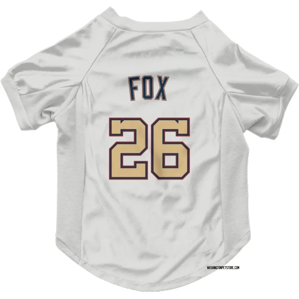 Washington Nationals Lucius Fox White/Gold Pet Jersey for Dog & Cat