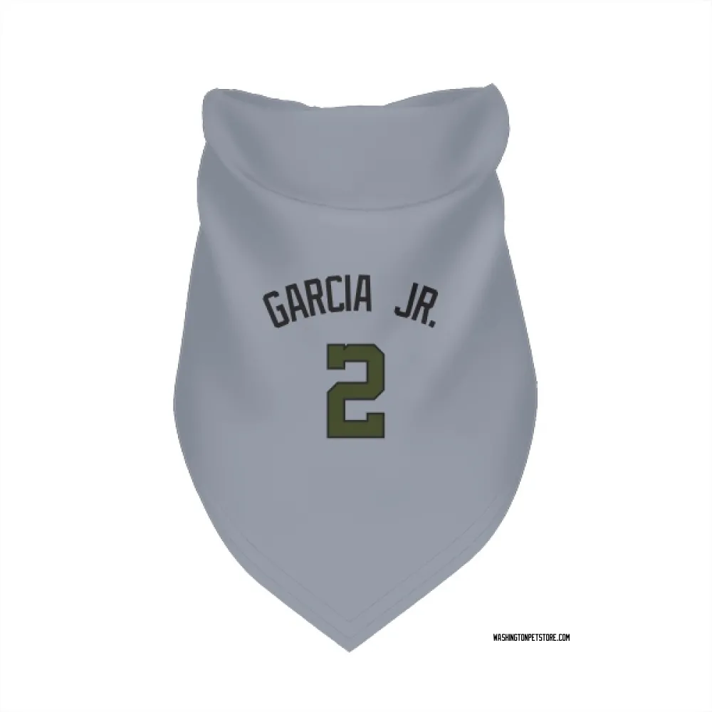 Washington Nationals Luis Garcia Jr. Gray Pet Bandana for Dog & Cat
