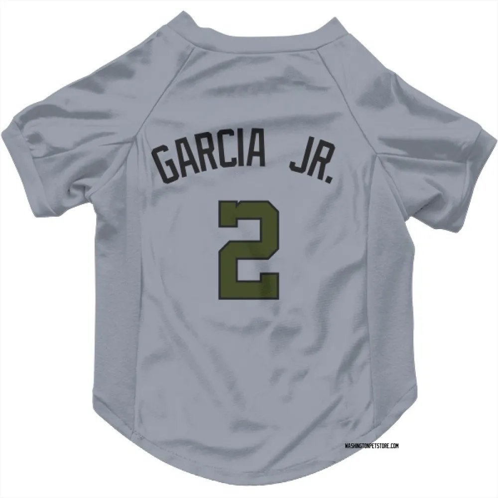 Washington Nationals Luis Garcia Jr. Gray Pet Jersey for Dog & Cat