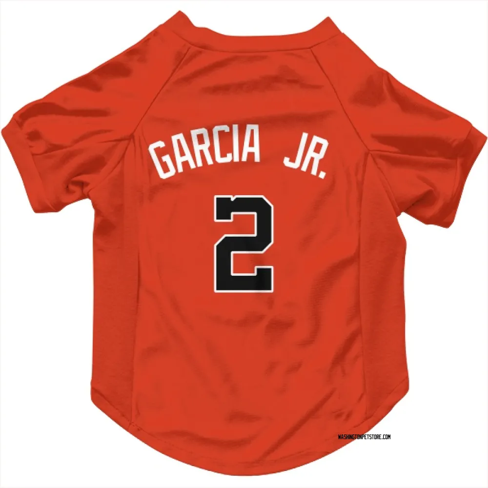 Washington Nationals Luis Garcia Jr. Orange Pet Jersey for Dog & Cat