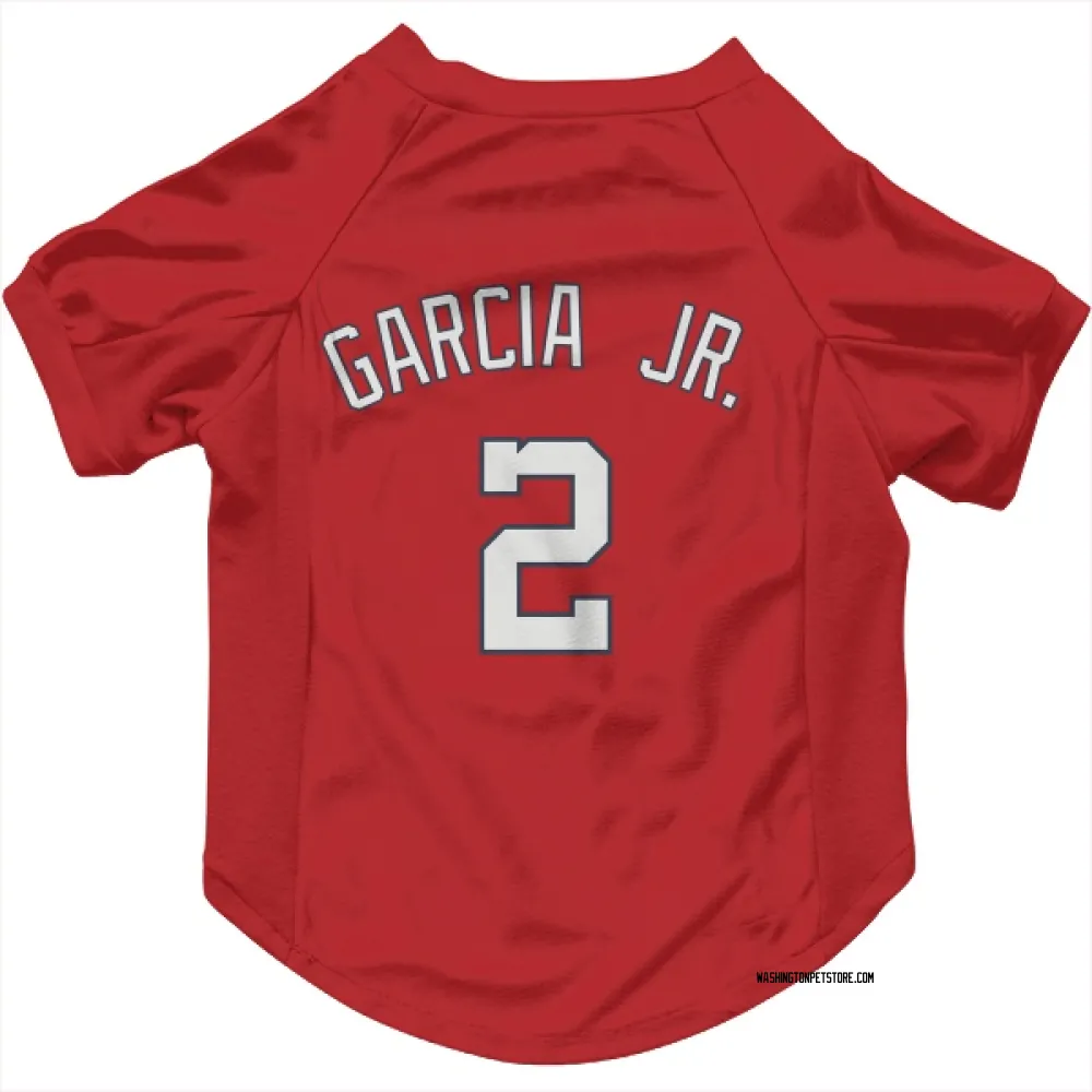 Washington Nationals Luis Garcia Jr. Red Pet Jersey for Dog & Cat