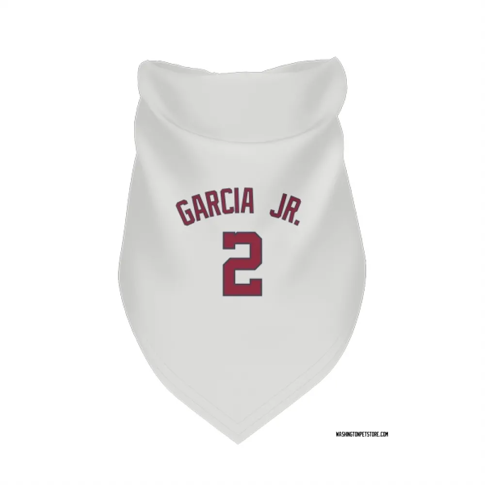 Washington Nationals Luis Garcia Jr. White Pet Bandana for Dog & Cat