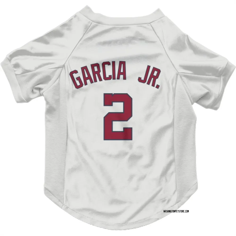 Washington Nationals Luis Garcia Jr. White Pet Jersey for Dog & Cat