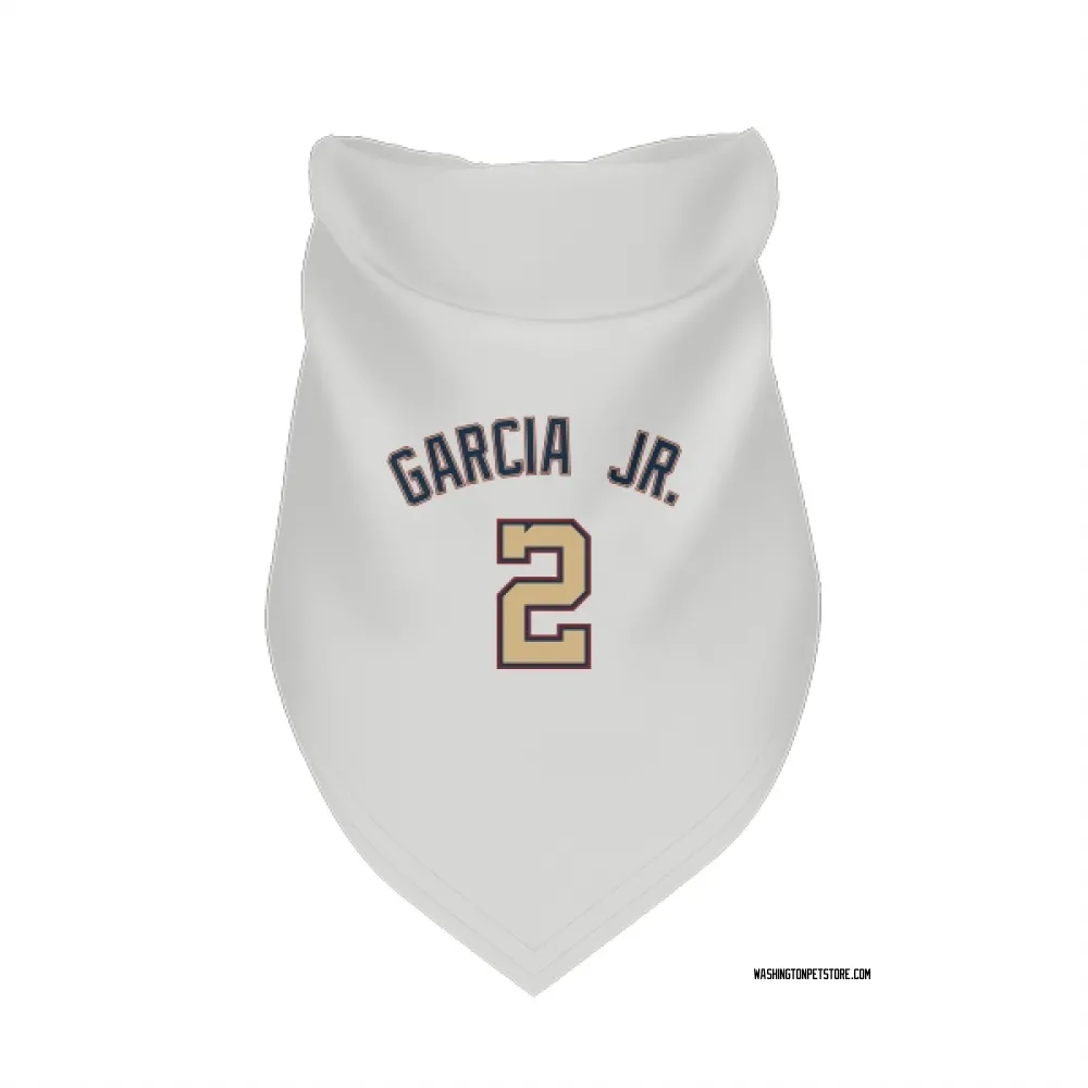 Washington Nationals Luis Garcia Jr. White/Gold Pet Bandana for Dog & Cat