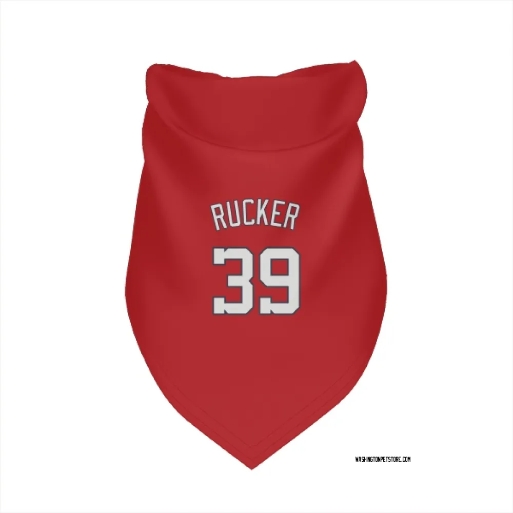 Washington Nationals Michael Rucker Red Pet Bandana for Dog & Cat