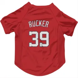 Washington Nationals Michael Rucker Red Pet Jersey for Dog & Cat