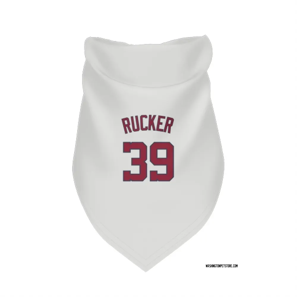 Washington Nationals Michael Rucker White Pet Bandana for Dog & Cat