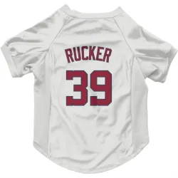 Washington Nationals Michael Rucker White Pet Jersey for Dog & Cat