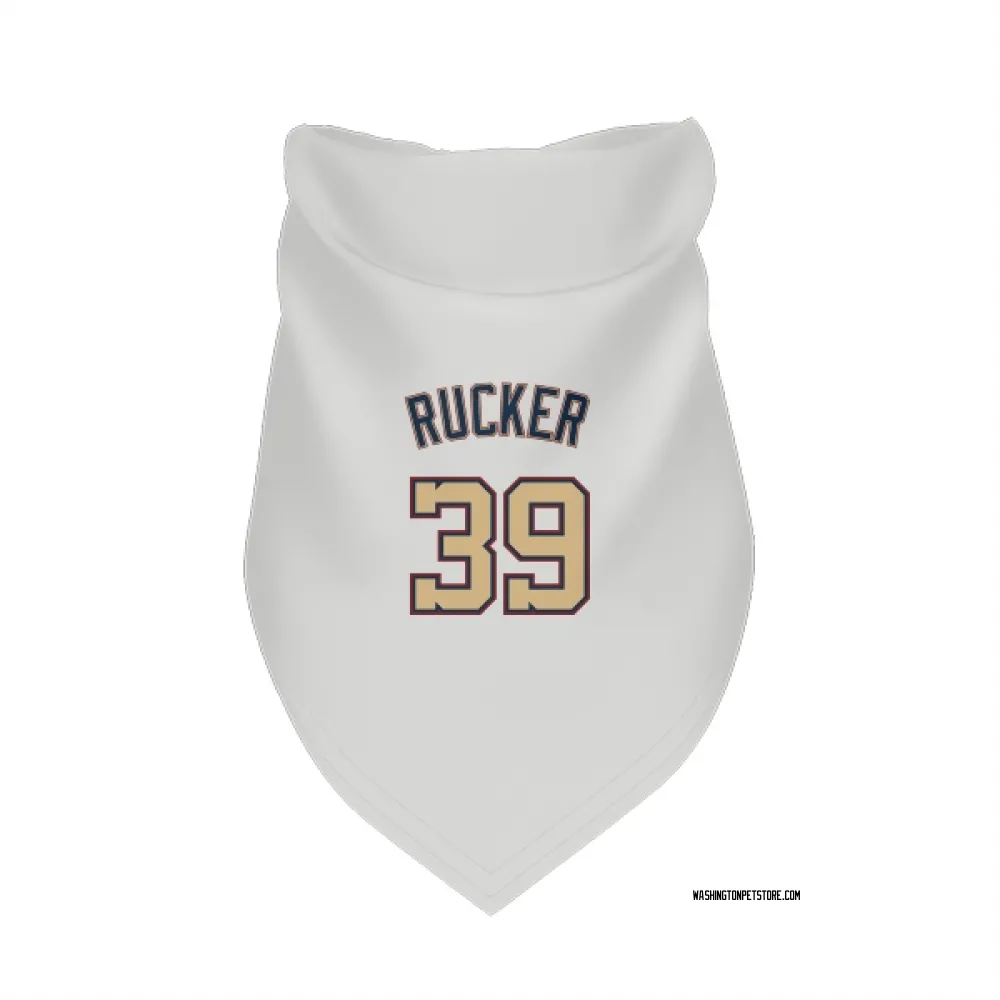Washington Nationals Michael Rucker White/Gold Pet Bandana for Dog & Cat