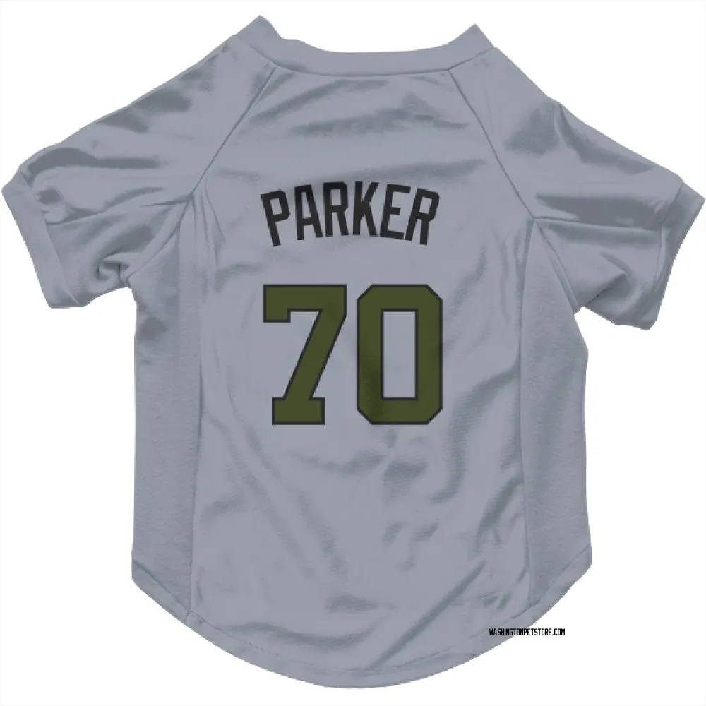 Washington Nationals Mitchell Parker Gray Pet Jersey for Dog & Cat
