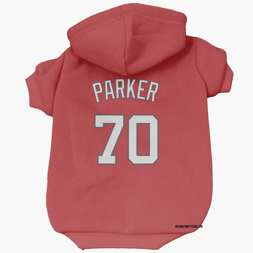 Washington Nationals Mitchell Parker Red Pet Hoodie for Dog & Cat