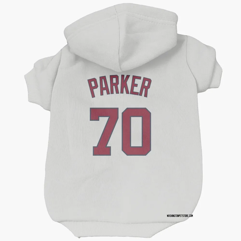 Washington Nationals Mitchell Parker White Pet Hoodie for Dog & Cat