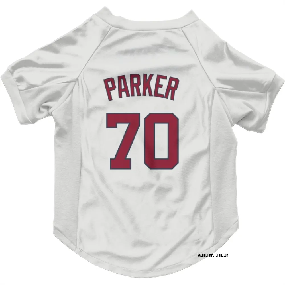 Washington Nationals Mitchell Parker White Pet Jersey for Dog & Cat