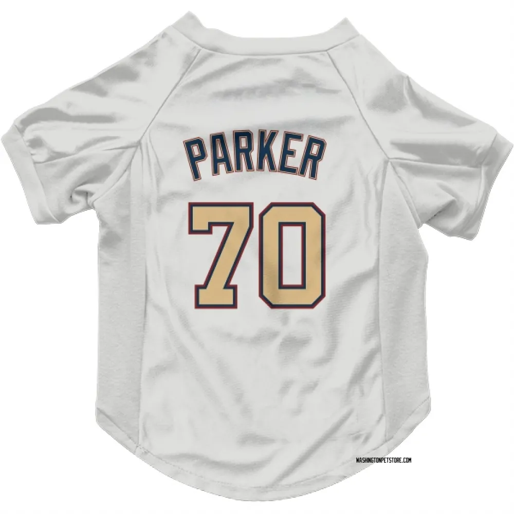 Washington Nationals Mitchell Parker White/Gold Pet Jersey for Dog & Cat