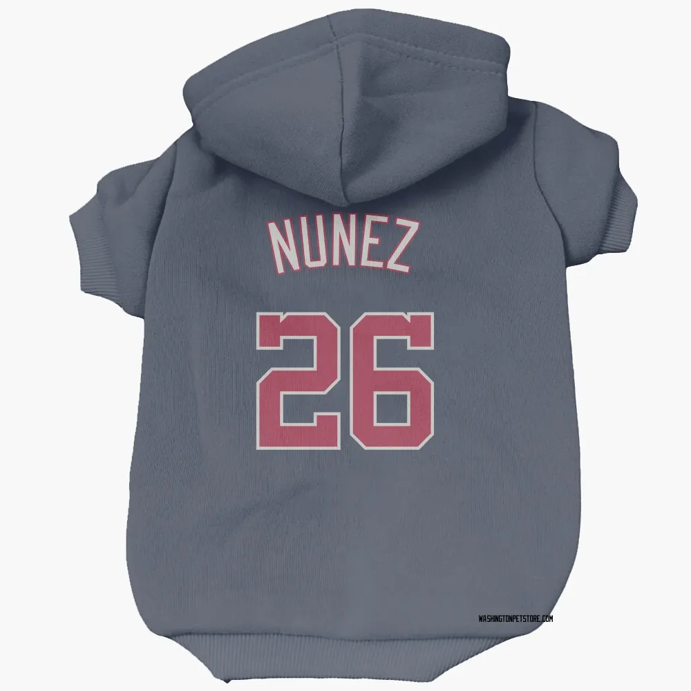 Washington Nationals Nasim Nunez Navy Pet Hoodie for Dog & Cat