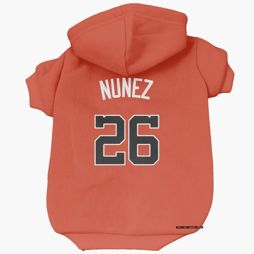Washington Nationals Nasim Nunez Orange Pet Hoodie for Dog & Cat
