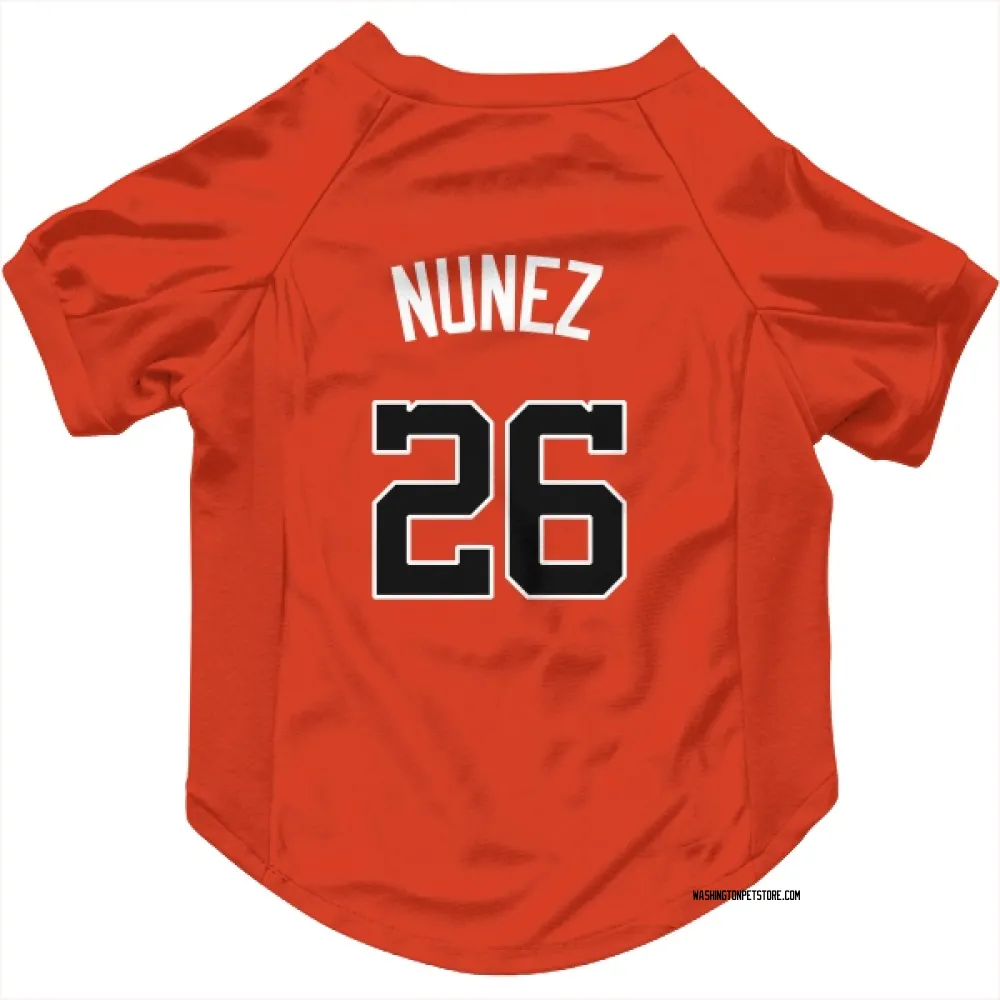 Washington Nationals Nasim Nunez Orange Pet Jersey for Dog & Cat