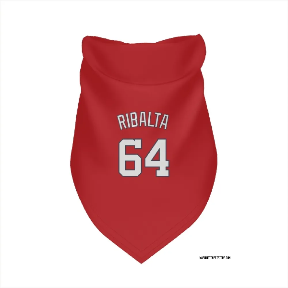 Washington Nationals Orlando Ribalta Red Pet Bandana for Dog & Cat