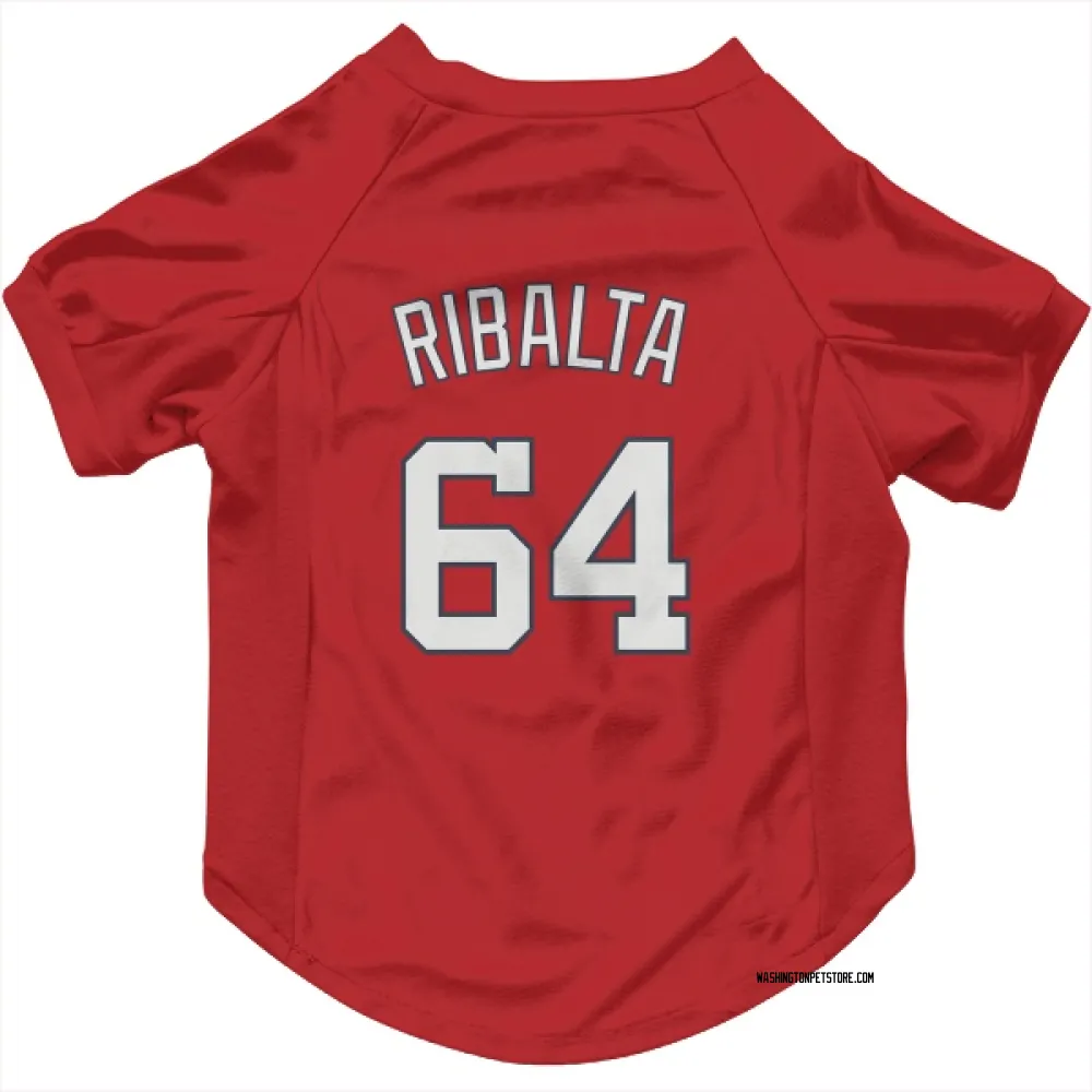 Washington Nationals Orlando Ribalta Red Pet Jersey for Dog & Cat