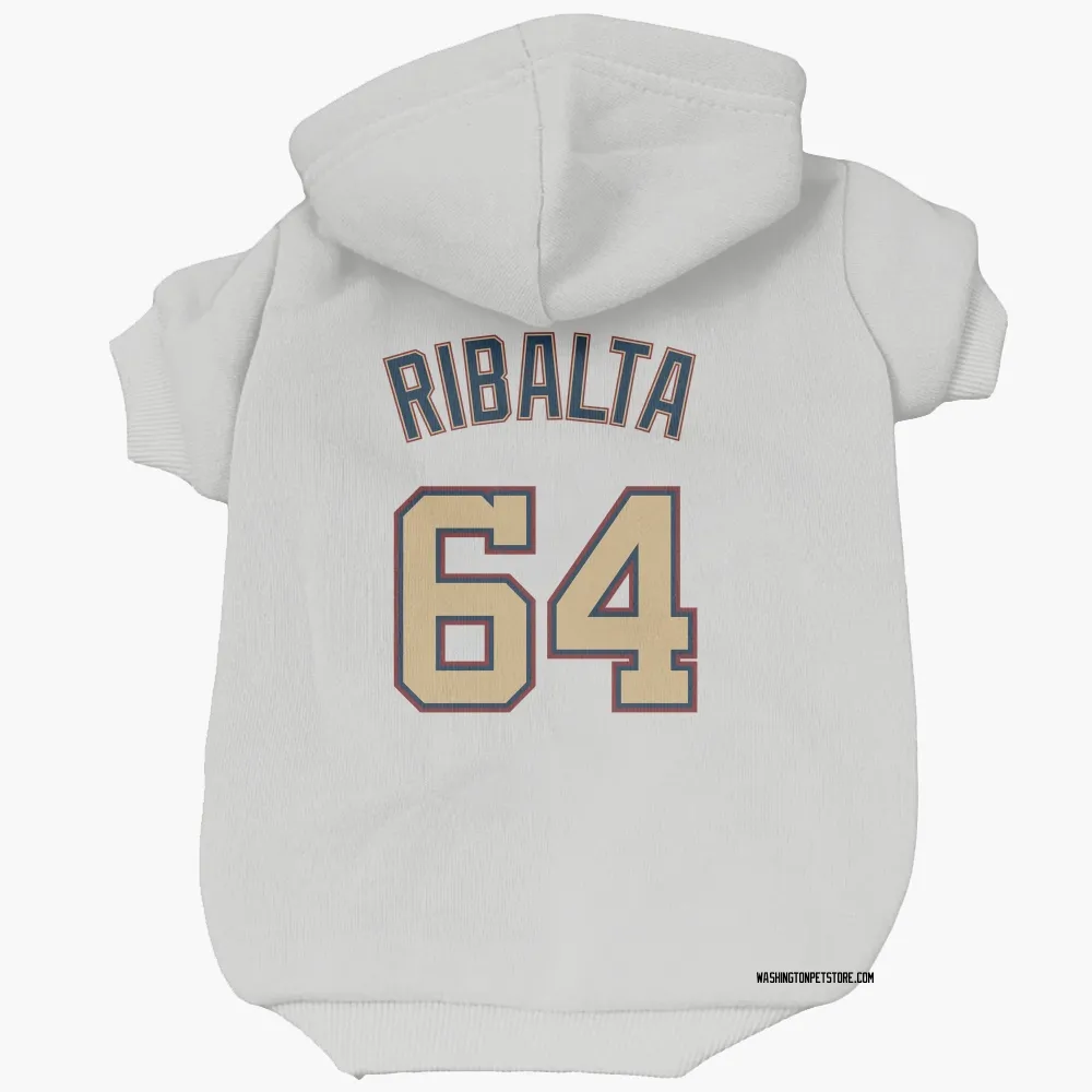 Washington Nationals Orlando Ribalta White/Gold Pet Hoodie for Dog & Cat