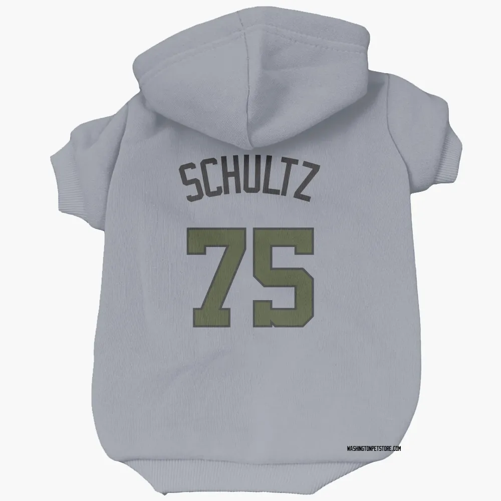 Washington Nationals Paxton Schultz Gray Pet Hoodie for Dog & Cat