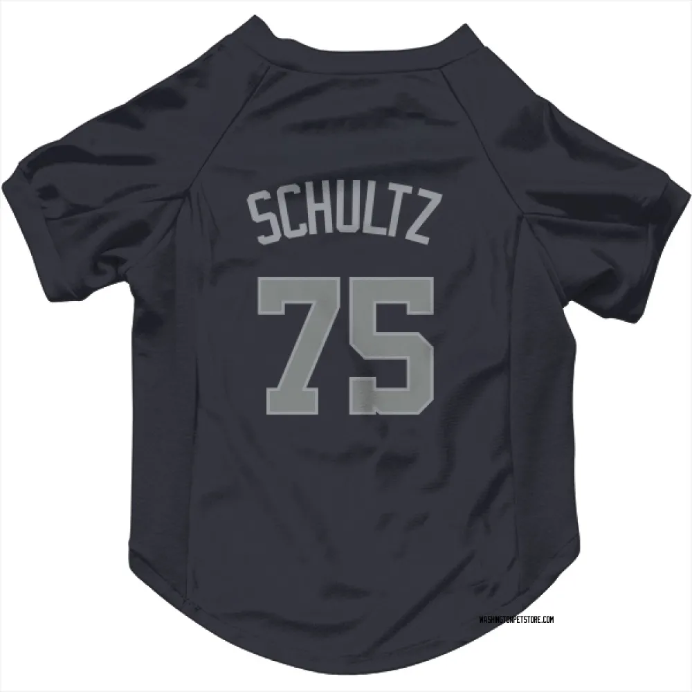 Washington Nationals Paxton Schultz Navy Gray Pet Jersey for Dog & Cat