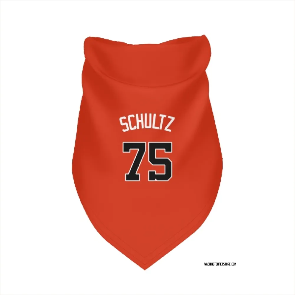 Washington Nationals Paxton Schultz Orange Pet Bandana for Dog & Cat