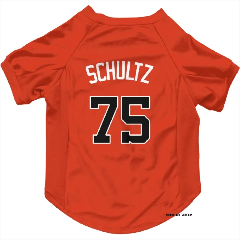 Washington Nationals Paxton Schultz Orange Pet Jersey for Dog & Cat